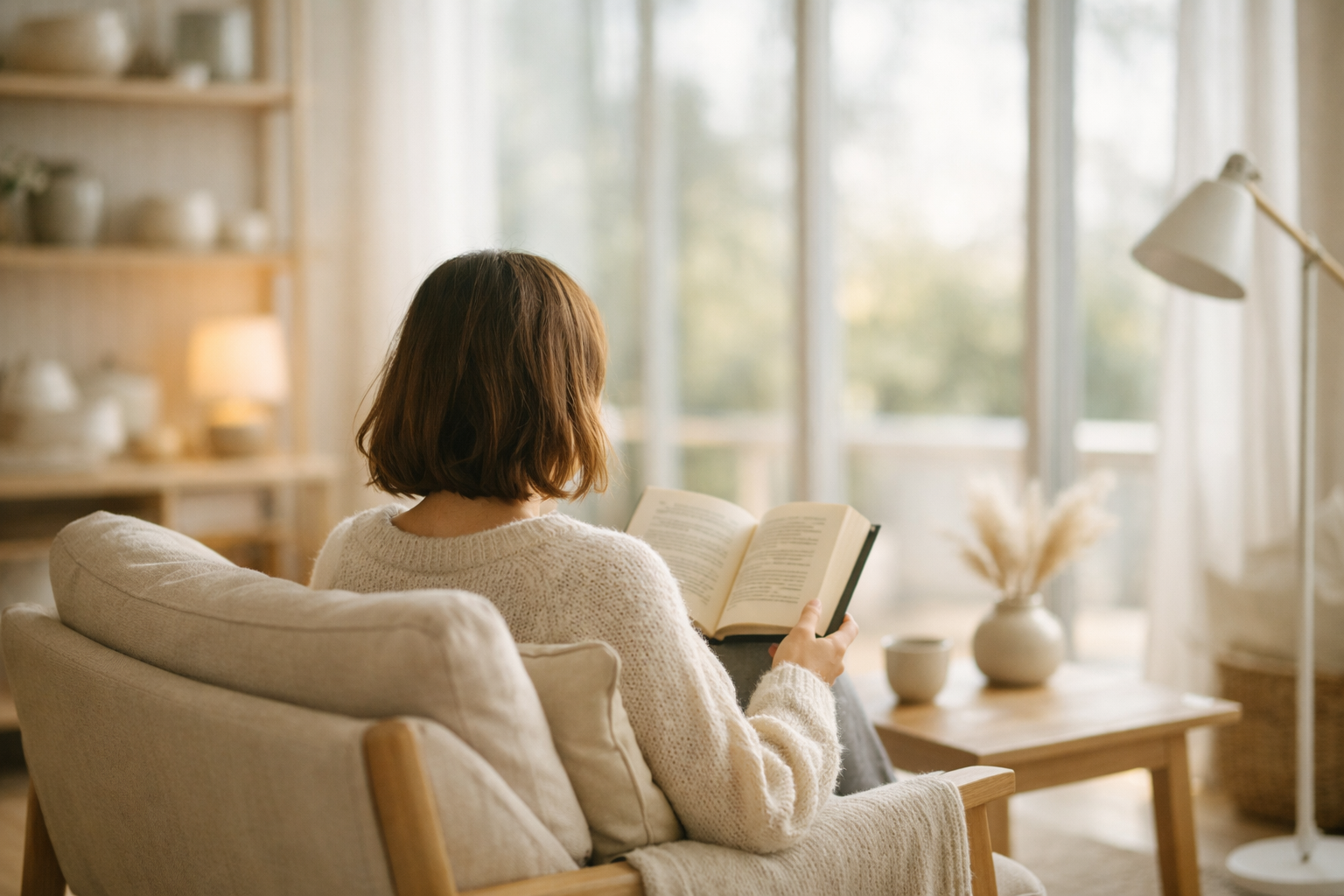 Une personne lisant sa biographie